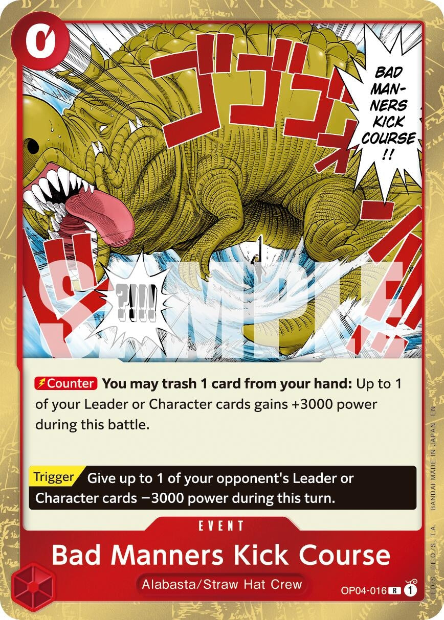 Bad Manners Kick Course (Reprint) (OP04-016) (Premium Booster -The Best- Vol. 2) (PRB-02)