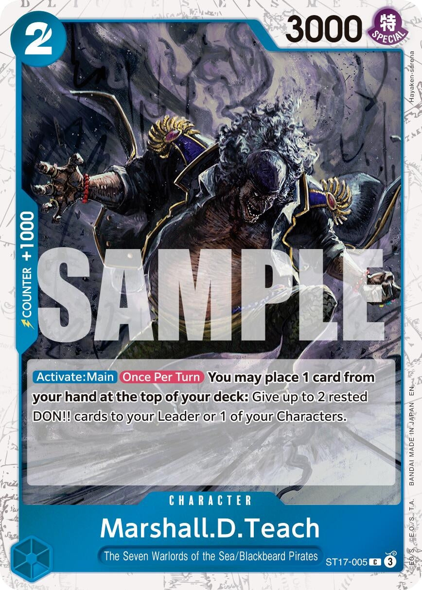 Marshall.D.Teach - ST17-005 (Pirate Foil) (ST17-005) (Premium Booster -The Best- Vol. 2) (PRB-02)