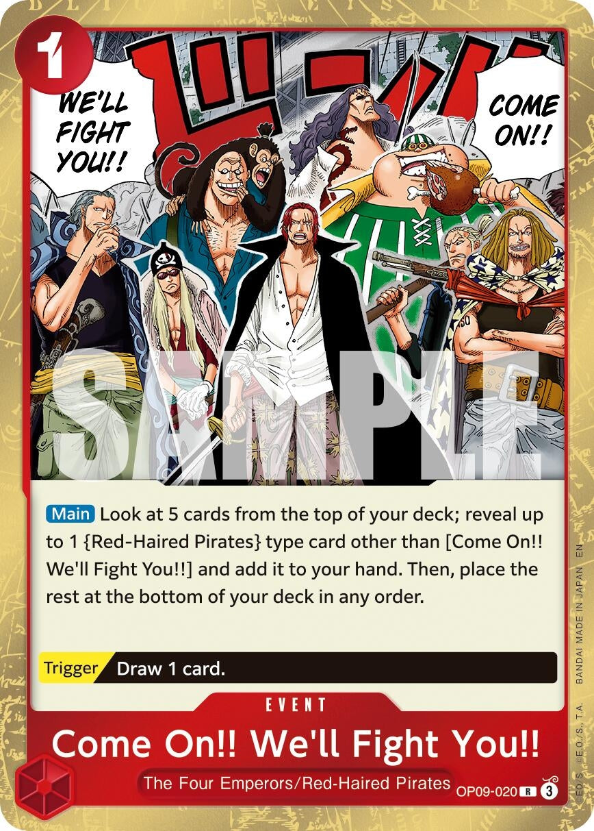 Come On!! We'll Fight You!! (Reprint) (OP09-020) (Premium Booster -The Best- Vol. 2) (PRB-02)