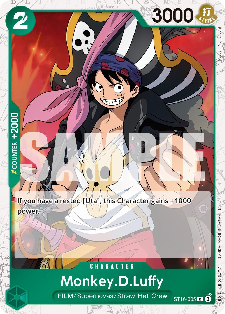 Monkey.D.Luffy - ST16-005 (Pirate Foil) (ST16-005) (Premium Booster -The Best- Vol. 2) (PRB-02)
