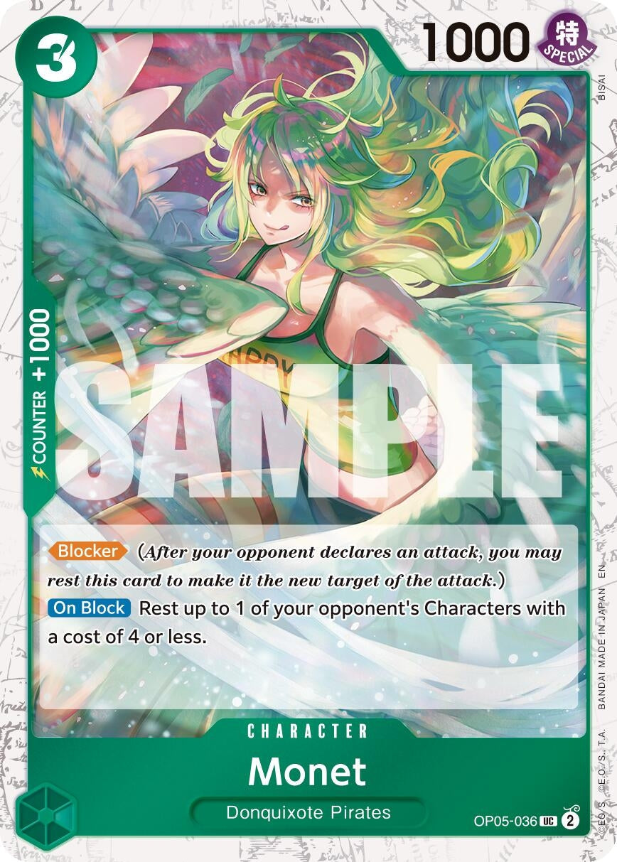 Monet (Pirate Foil) (OP05-036) (Premium Booster -The Best- Vol. 2) (PRB-02)