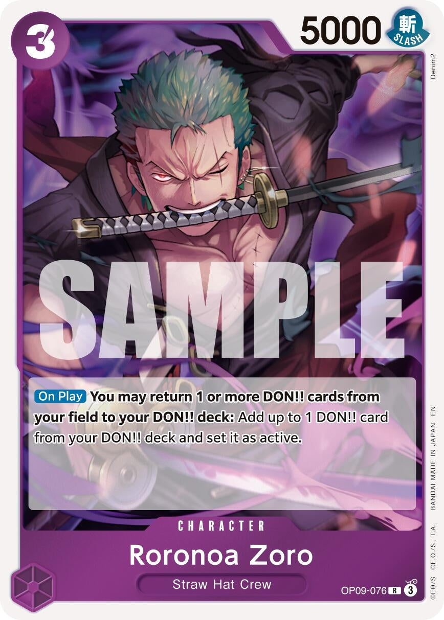Roronoa Zoro - OP09-076 (OP09-076) (Premium Booster -The Best- Vol. 2) (PRB-02)
