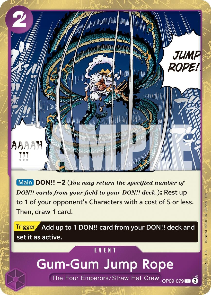 Gum-Gum Jump Rope (Pirate Foil) (OP09-079) (Premium Booster -The Best- Vol. 2) (PRB-02)