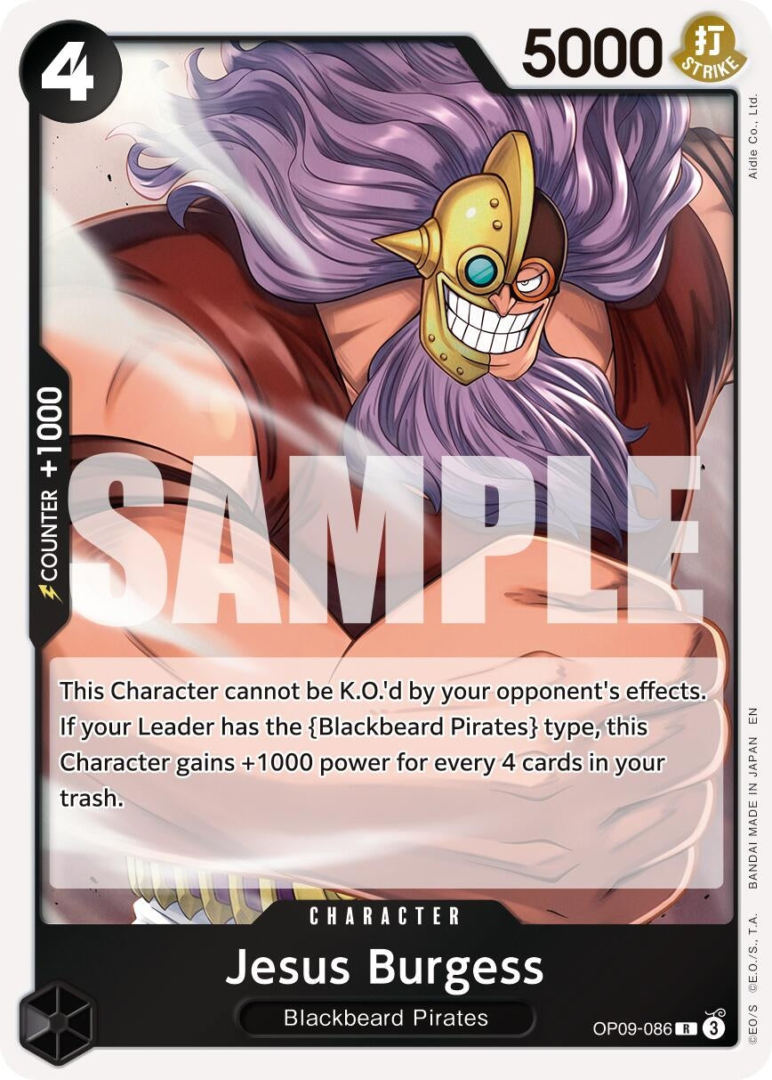 Jesus Burgess (Reprint) (OP09-086) (Premium Booster -The Best- Vol. 2) (PRB-02)