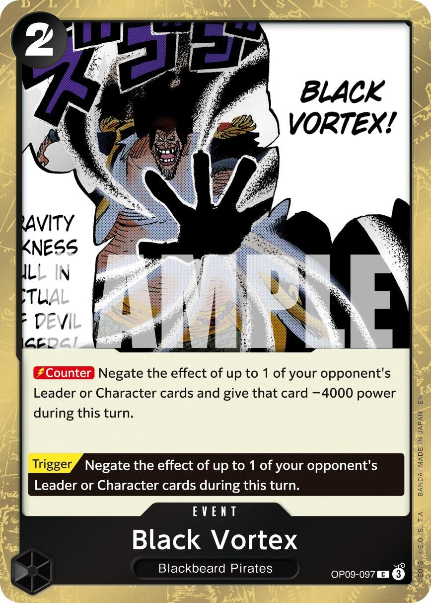 Black Vortex (Pirate Foil) (OP09-097) (Premium Booster -The Best- Vol. 2) (PRB-02)