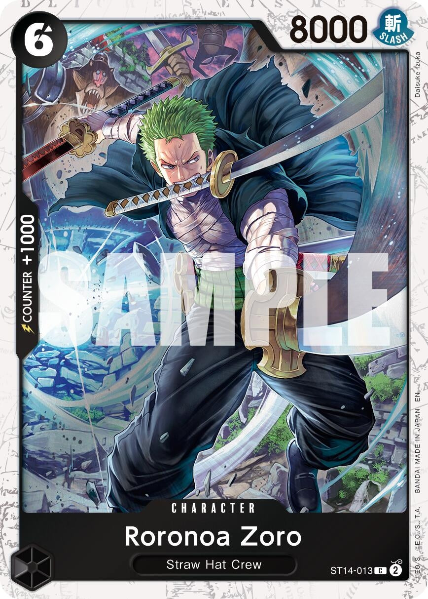 Roronoa Zoro - ST14-013 (Pirate Foil) (ST14-013) (Premium Booster -The Best- Vol. 2) (PRB-02)