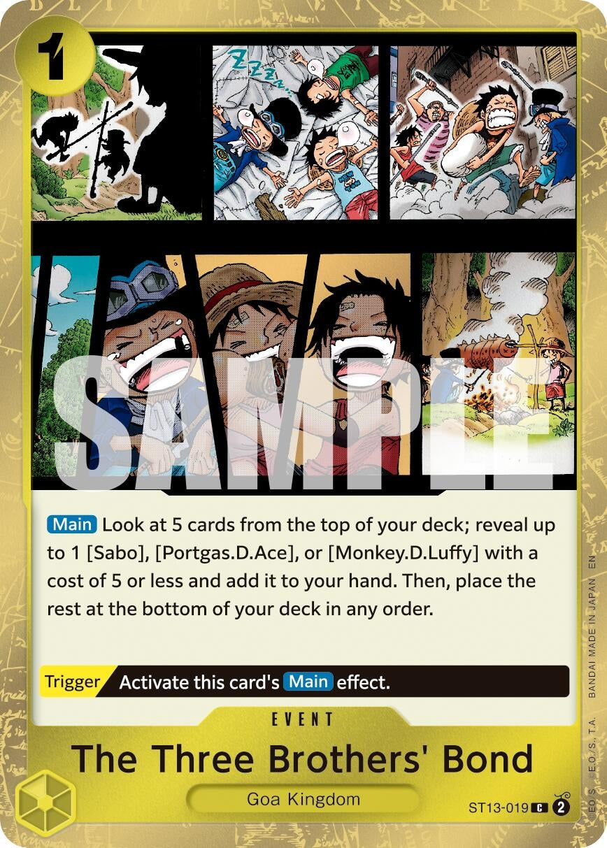 The Three Brothers' Bond (Pirate Foil) (ST13-019) (Premium Booster -The Best- Vol. 2) (PRB-02)