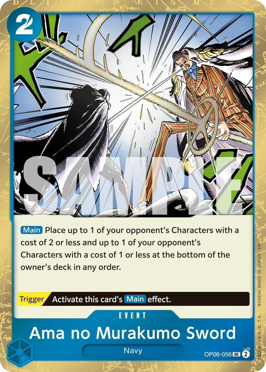 Ama no Murakumo Sword (Pirate Foil) (OP06-056) (Premium Booster -The Best- Vol. 2) (PRB-02)