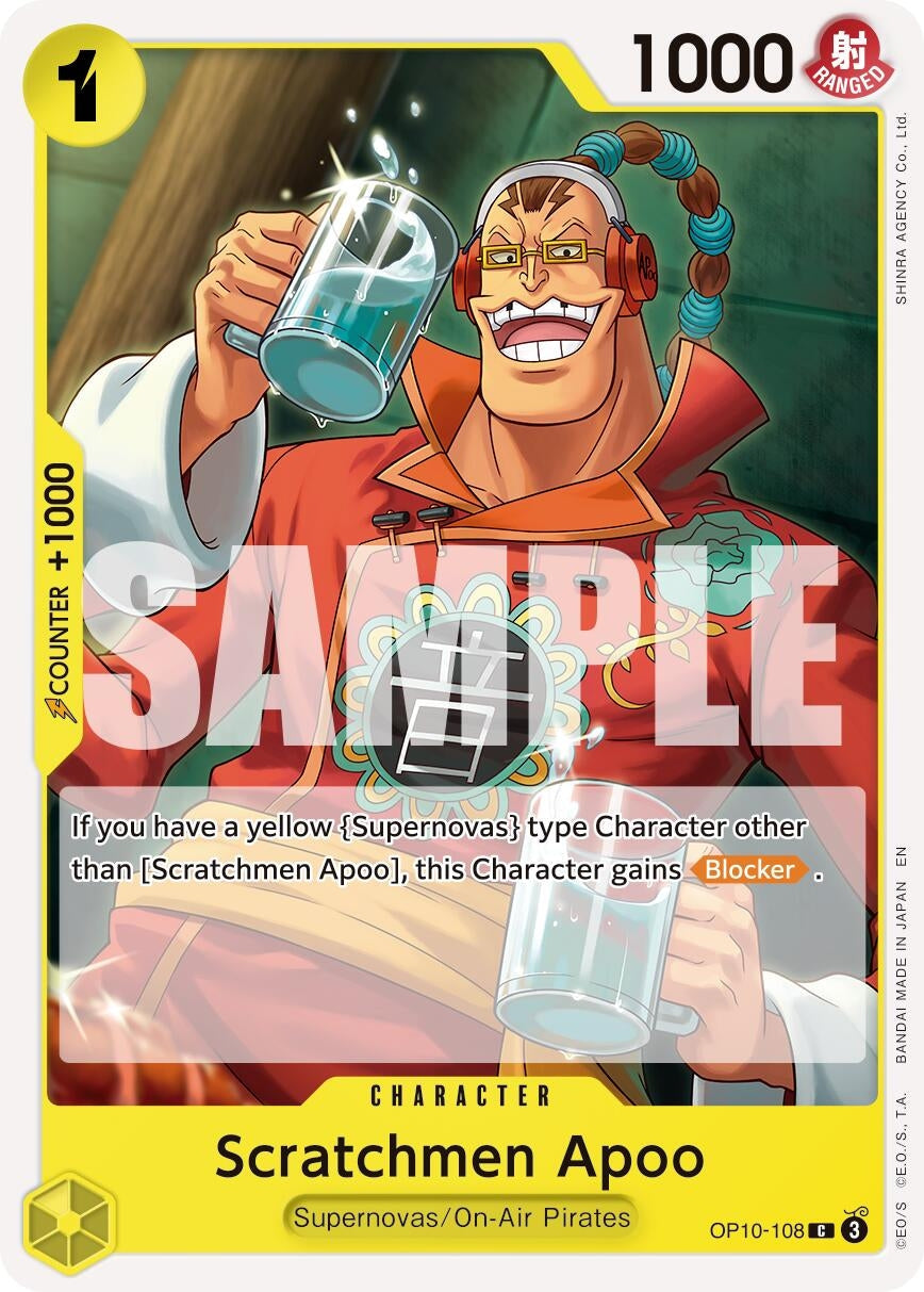 Scratchmen Apoo - OP10-108 (Reprint) (OP10-108) (Premium Booster -The Best- Vol. 2) (PRB-02)