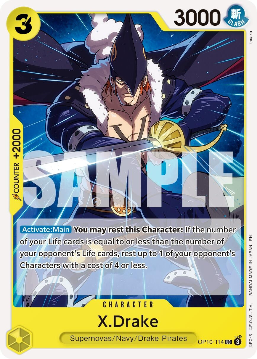 X.Drake (Reprint) (OP10-114) (Premium Booster -The Best- Vol. 2) (PRB-02)