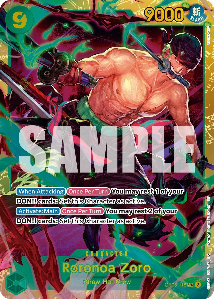 Roronoa Zoro - OP06-118 (Reprint) (OP06-118) (Premium Booster -The Best- Vol. 2) (PRB-02)