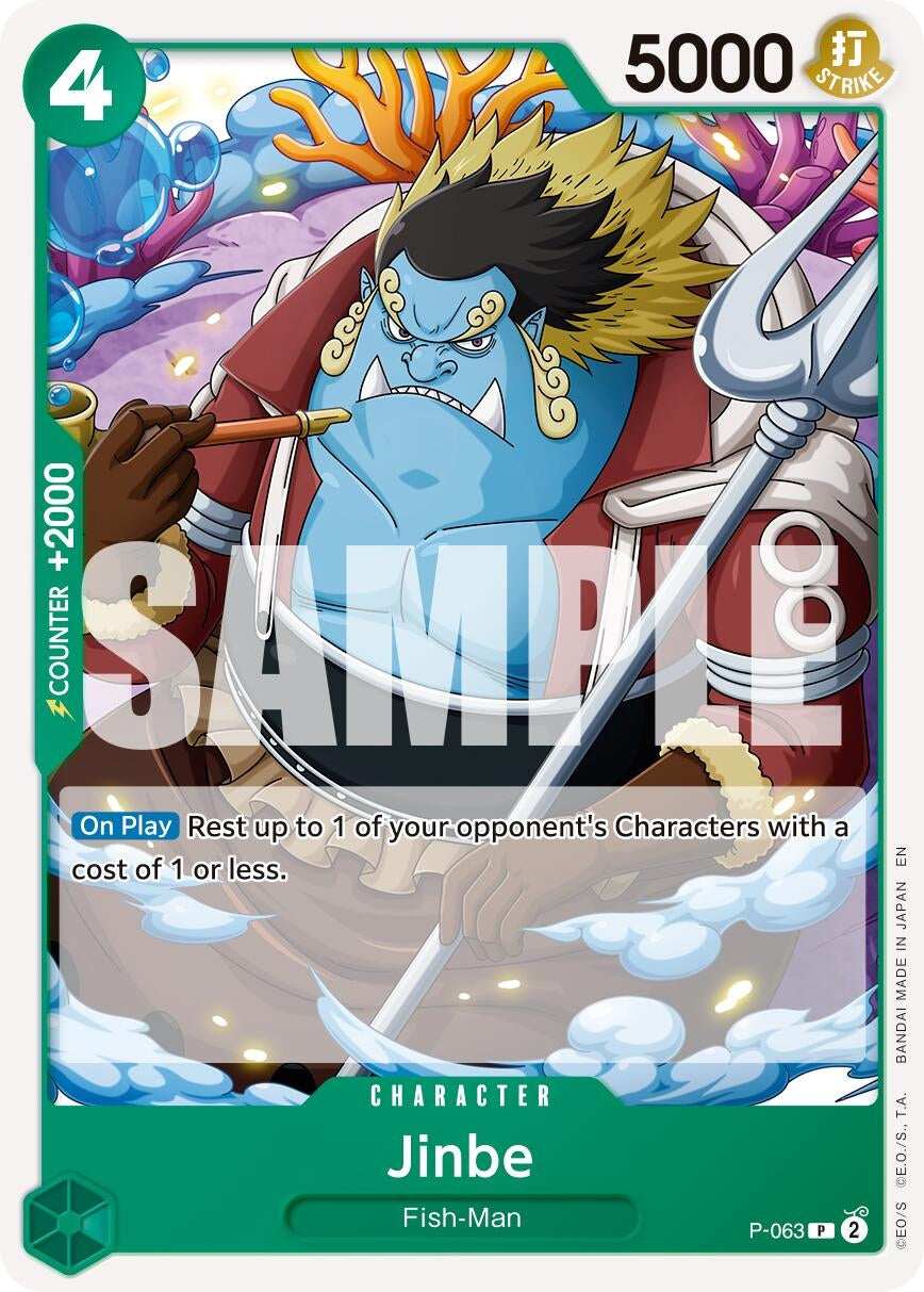 Jinbe - P-063 (Reprint) (P-063) (Premium Booster -The Best- Vol. 2) (PRB-02)
