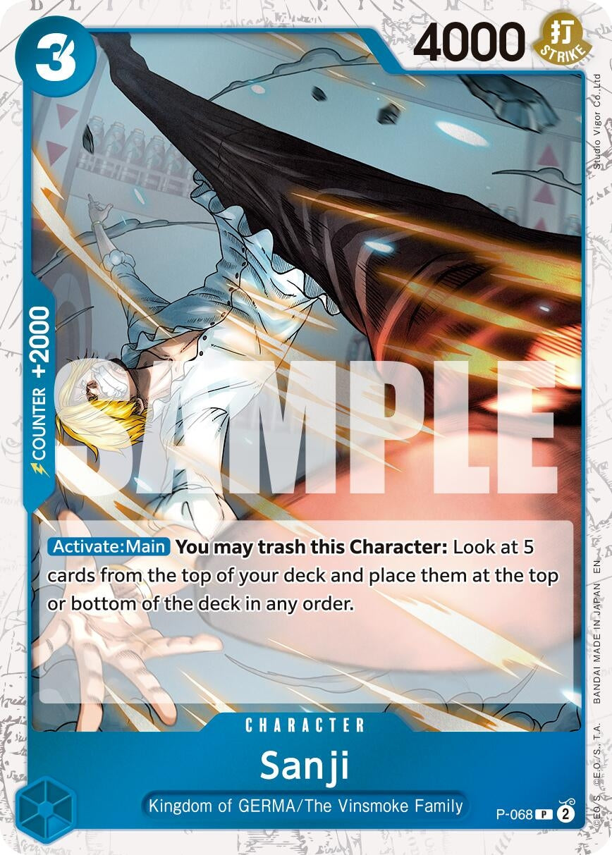 Sanji - P-068 (Pirate Foil) (P-068) (Premium Booster -The Best- Vol. 2) (PRB-02)