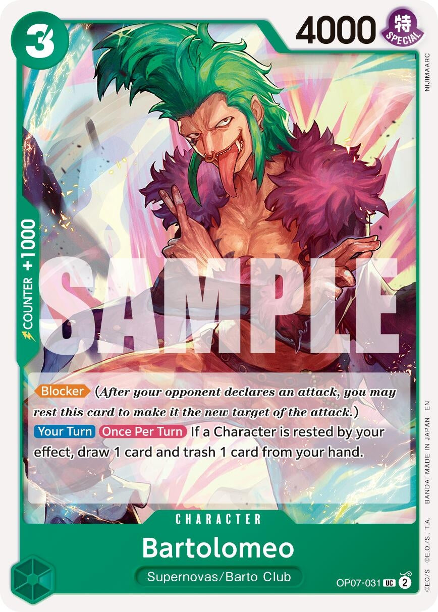 Bartolomeo (Reprint) (OP07-031) (Premium Booster -The Best- Vol. 2) (PRB-02)