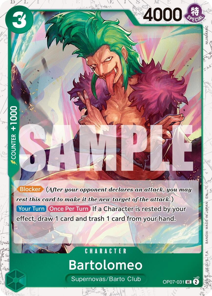 Bartolomeo (Pirate Foil) (OP07-031) (Premium Booster -The Best- Vol. 2) (PRB-02)
