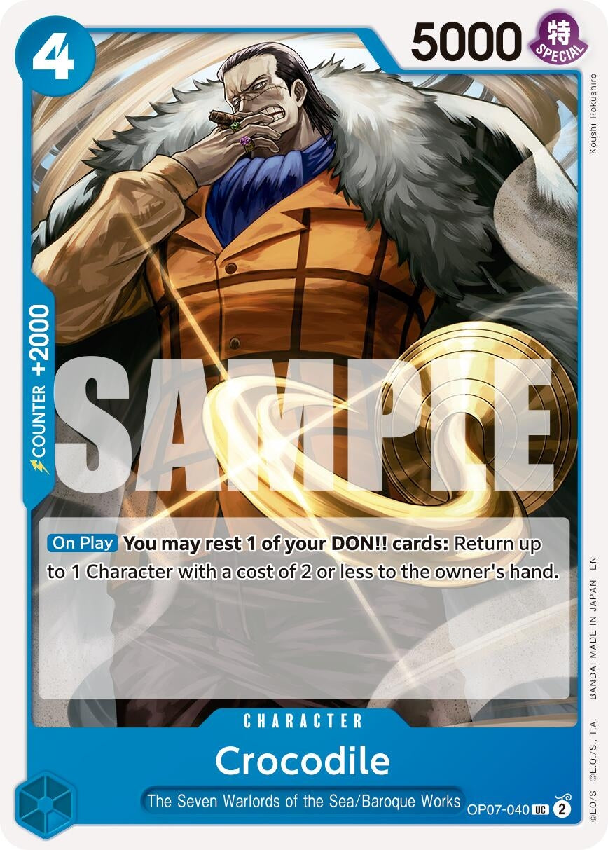 Crocodile - OP07-040 (Reprint) (OP07-040) (Premium Booster -The Best- Vol. 2) (PRB-02)