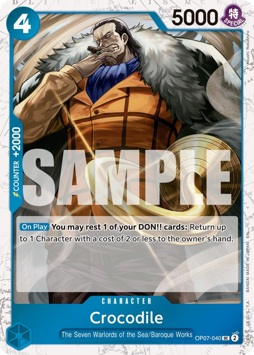 Crocodile - OP07-040 (Pirate Foil) (OP07-040) (Premium Booster -The Best- Vol. 2) (PRB-02)