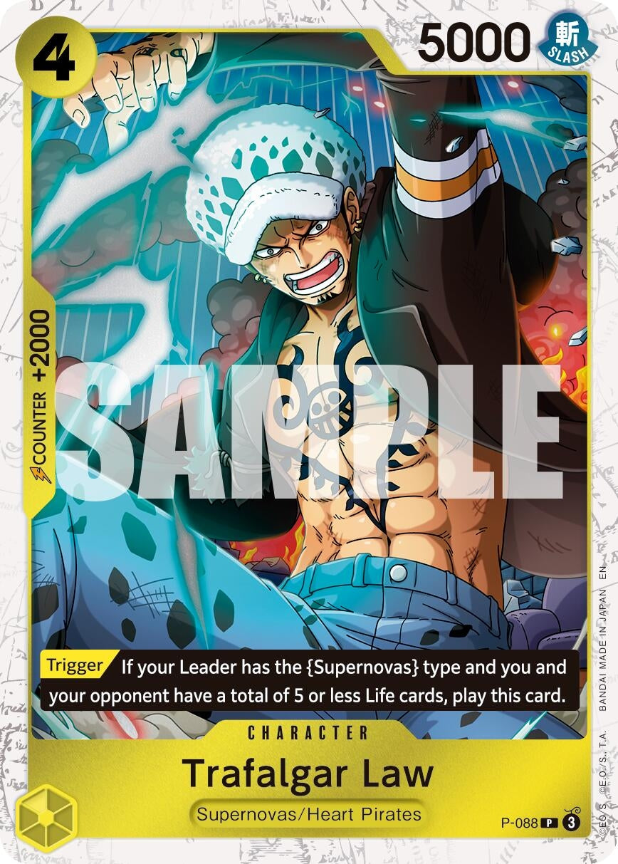 Trafalgar Law -  P-088 (Pirate Foil) (P-088) (Premium Booster -The Best- Vol. 2) (PRB-02)