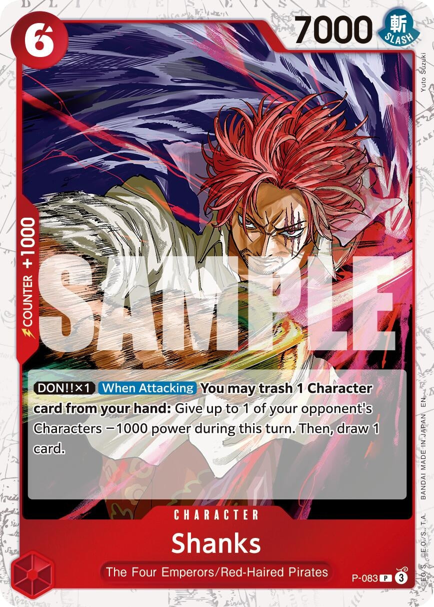 Shanks - P-083 (Pirate Foil) (P-083) (Premium Booster -The Best- Vol. 2) (PRB-02)
