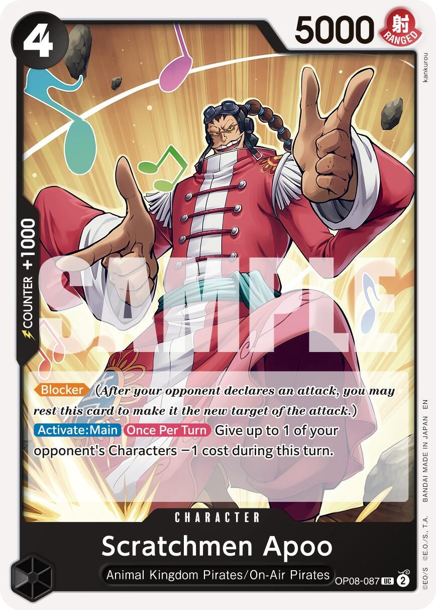Scratchmen Apoo - OP08-087 (Reprint) (OP08-087) (Premium Booster -The Best- Vol. 2) (PRB-02)