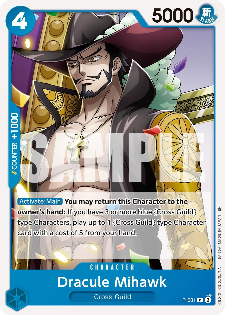Dracule Mihawk - P-081 (Reprint) (P-081) (Premium Booster -The Best- Vol. 2) (PRB-02)