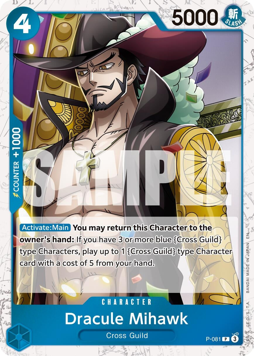 Dracule Mihawk - P-081 (Pirate Foil) (P-081) (Premium Booster -The Best- Vol. 2) (PRB-02)