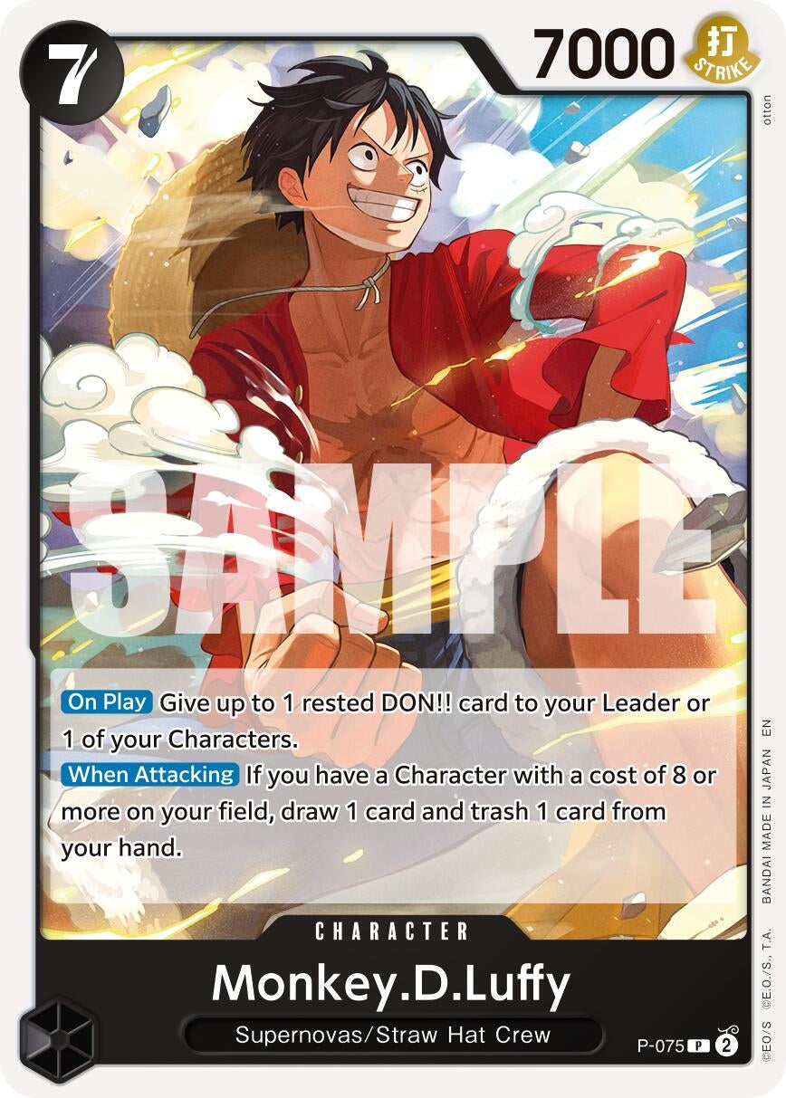 Monkey.D.Luffy - P-075 (Pirate Foil) (P-075) (Premium Booster -The Best- Vol. 2) (PRB-02)