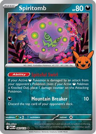 Spiritomb (Pokeween 2025) 087/132 - Miscellaneous Cards & Products Reverse Holofoil
