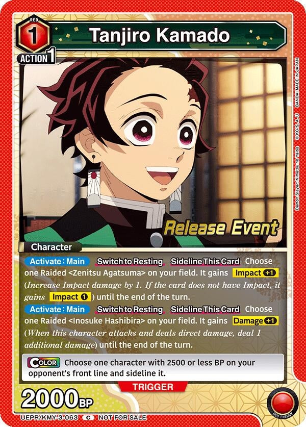 Tanjiro Kamado (063) (UEPR/KMY-3-063) (UEX05BT: Demon Slayer: Kimetsu no Yaiba Vol.2 Release Event Cards) (UEX05BT_RE)