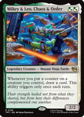 Mikey & Leo, Chaos & Order (TMT-157) - Teenage Mutant Ninja Turtles Foil