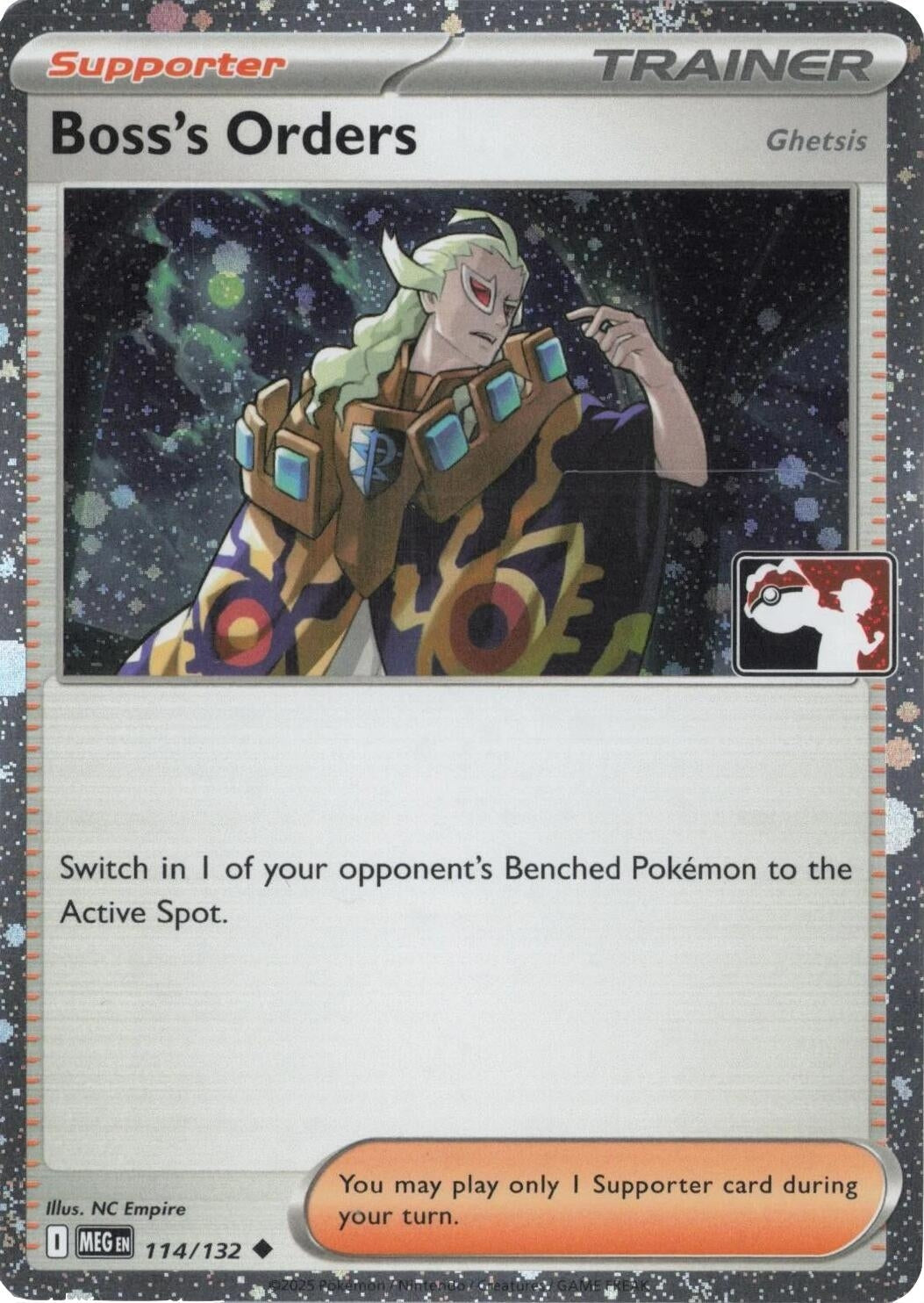 Boss's Orders [Ghetsis] - 114/132 (Cosmos Holo) (114/132) (Prize Pack Series Cards)