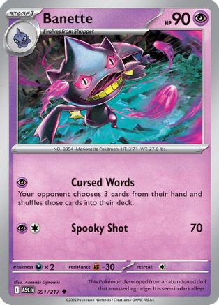 Banette 091/217 - ME Ascended Heroes