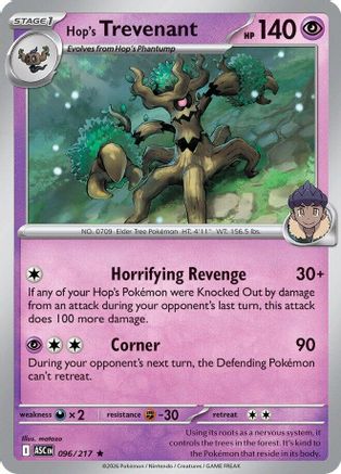 Hop's Trevenant 096/217 - ME Ascended Heroes Holofoil