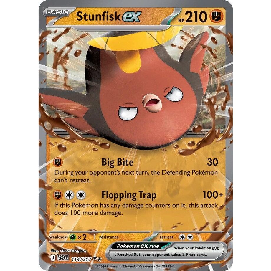 Stunfisk ex (114/217) (ME: Ascended Heroes)