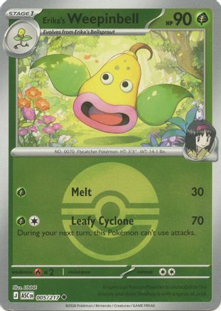 Erika's Weepinbell (Poke Ball) 005 - ME Ascended Heroes Reverse Holofoil