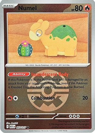 Numel (Quick Ball) 027/217 - ME Ascended Heroes Reverse Holofoil