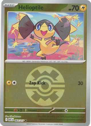 Helioptile (Quick Ball) 063 - ME Ascended Heroes Reverse Holofoil