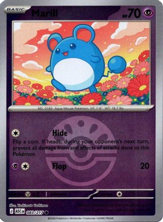 Marill (Friend Ball) 083/217 - ME Ascended Heroes Reverse Holofoil