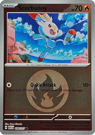 Scorbunny (Energy Symbol Pattern) 036/217 - ME Ascended Heroes Reverse Holofoil