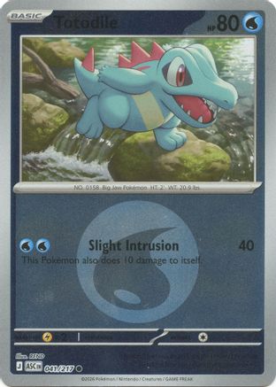 Totodile (Energy Symbol Pattern) 041 - ME Ascended Heroes Reverse Holofoil