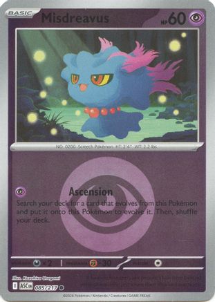 Misdreavus (Energy Symbol Pattern) 085/217 - ME Ascended Heroes Reverse Holofoil