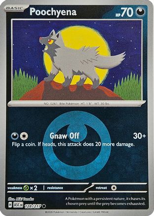 Poochyena (Energy Symbol Pattern) 128 - ME Ascended Heroes Reverse Holofoil
