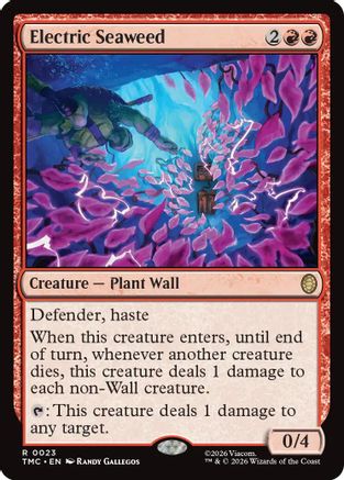 Electric Seaweed (TMC-023) - Commander: Teenage Mutant Ninja Turtles Foil