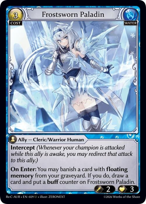 Frostsworn Paladin (029) (Mordred Re: Collection, Aurelian Regent) (AURR)