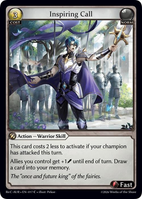 Inspiring Call (017) (Mordred Re: Collection, Aurelian Regent) (AURR)