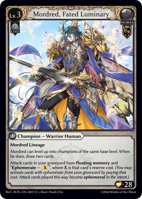 Mordred, Fated Luminary (004) (Mordred Re: Collection, Aurelian Regent) (AURR)