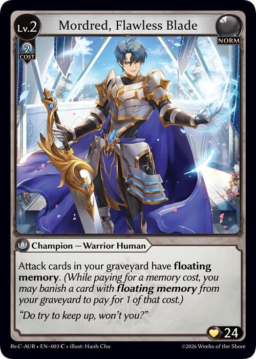 Mordred, Flawless Blade (003) (Mordred Re: Collection, Aurelian Regent) (AURR)
