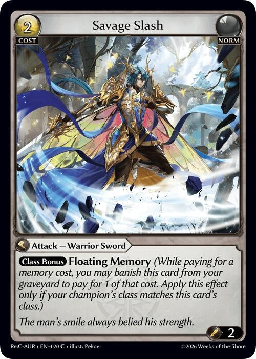 Savage Slash (020) (Mordred Re: Collection, Aurelian Regent) (AURR)