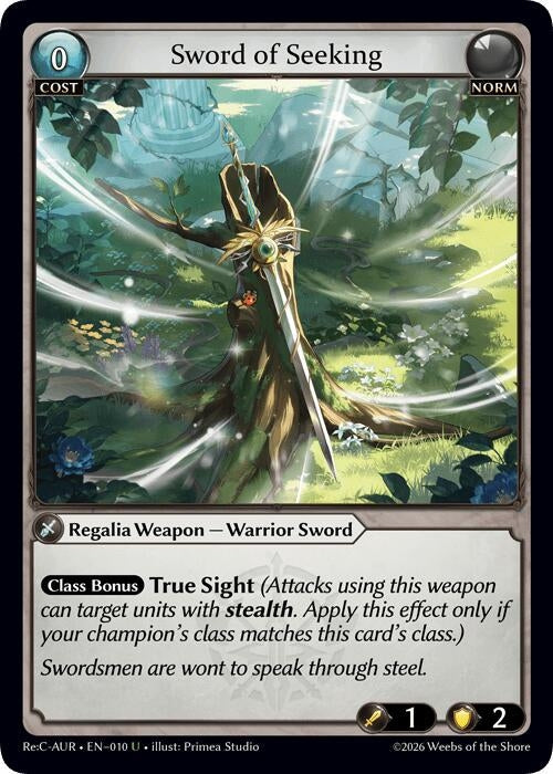 Sword of Seeking (010) (Mordred Re: Collection, Aurelian Regent) (AURR)