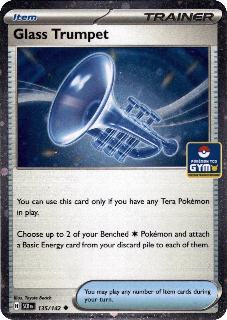 Glass Trumpet (Gym Stamp Asia Exclusive) (135/142) (Miscellaneous Cards & Products) (MCAP)
